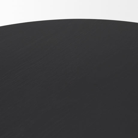 Tucson Natural Wood w/ Round Black Oak Top Coffee Table from Mercana - Luna Furniture