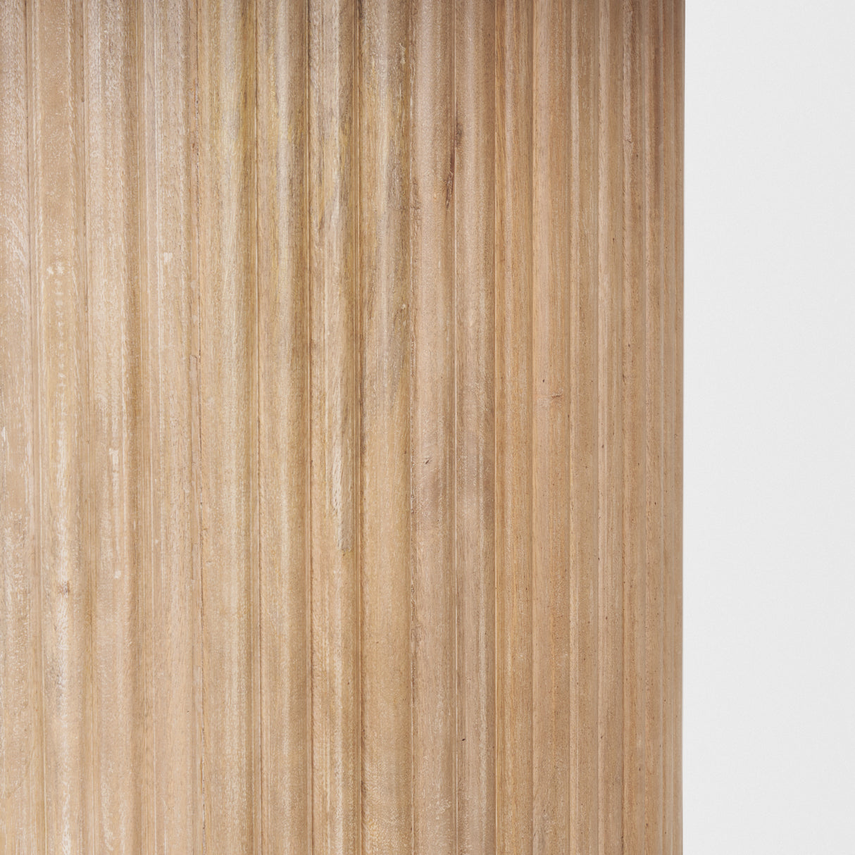 Terra 60L x 60W x 30H Light Brown Wood Round Fluted Dining Table from Mercana - Luna Furniture