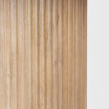 Terra 60L x 60W x 30H Light Brown Wood Round Fluted Dining Table from Mercana - Luna Furniture
