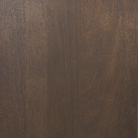 Sloan 42W x 80H Dark Brown Wood W/Black Metal Arched Curio Cabinet from Mercana - Luna Furniture