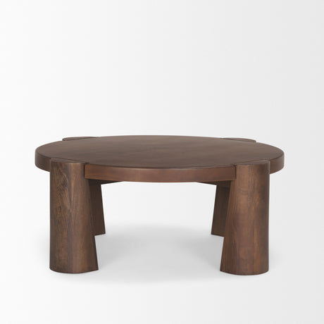 Tammar Round Wood w/ Tapered Legs Coffee Table from Mercana - Luna Furniture
