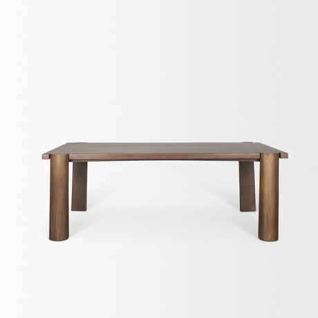 Tammar Rectangular Brown Wood w/ Tapered Legs Dining Table from Mercana - Luna Furniture