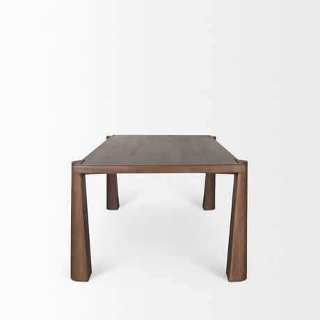 Tammar Rectangular Brown Wood w/ Tapered Legs Dining Table from Mercana - Luna Furniture