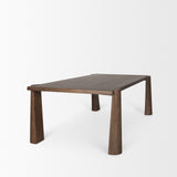 Tammar Rectangular Brown Wood w/ Tapered Legs Dining Table from Mercana - Luna Furniture