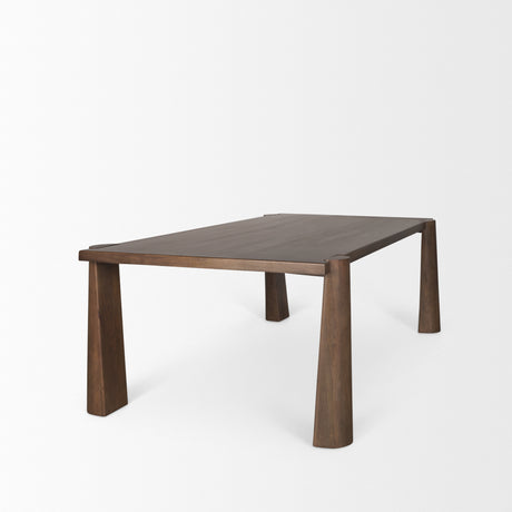 Tammar Rectangular Brown Wood w/ Tapered Legs Dining Table from Mercana - Luna Furniture