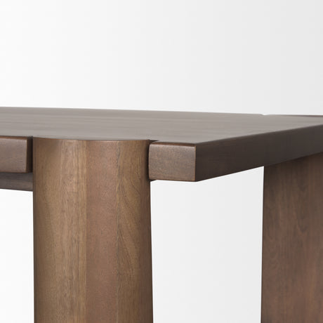Tammar Rectangular Brown Wood w/ Tapered Legs Dining Table from Mercana - Luna Furniture