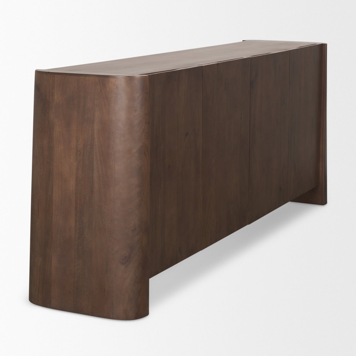 Tammar Brown Wood 4-Door Sideboard from Mercana - Luna Furniture