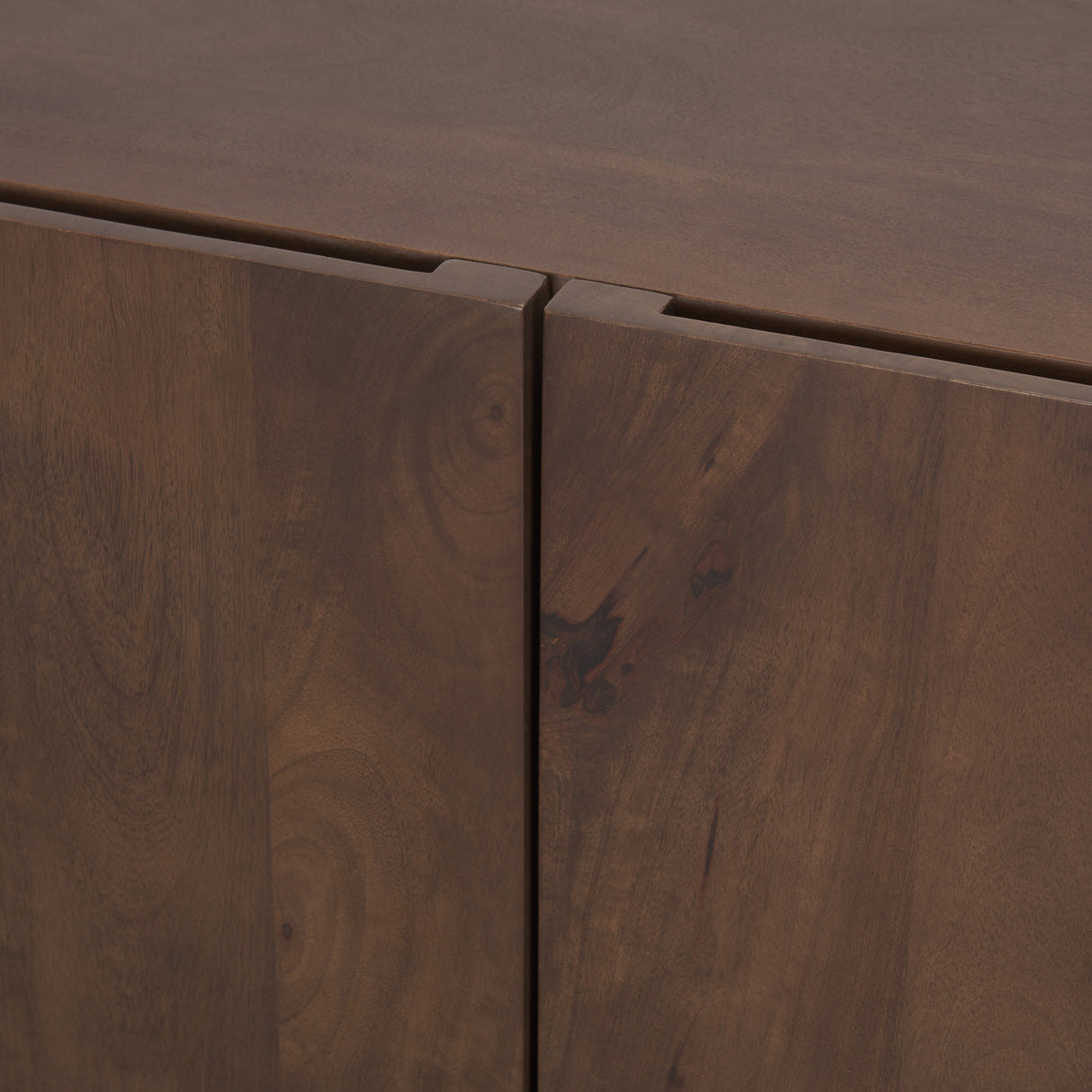 Tammar Brown Wood 4-Door Sideboard from Mercana - Luna Furniture