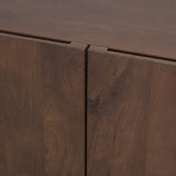 Tammar Brown Wood 4-Door Sideboard from Mercana - Luna Furniture