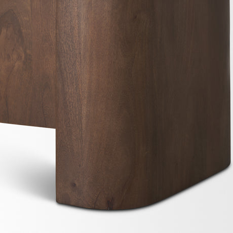 Tammar Brown Wood 4-Door Sideboard from Mercana - Luna Furniture