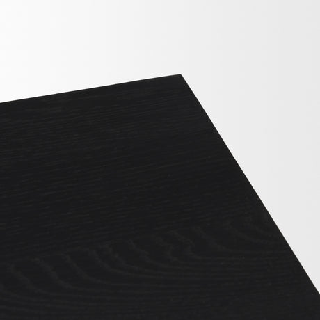 Tabor Natural Wood w/ Black Oak Waterwall Media Console from Mercana - Luna Furniture