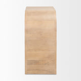 Sorina Reverse Fluted Light Brown Wood Accent Cabinet from Mercana - Luna Furniture
