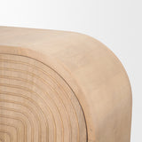 Sorina Reverse Fluted Light Brown Wood Accent Cabinet from Mercana - Luna Furniture