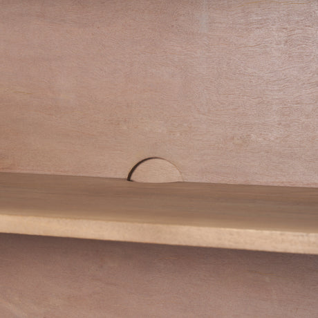 Sorina Reverse Fluted Light Brown Wood Accent Cabinet from Mercana - Luna Furniture
