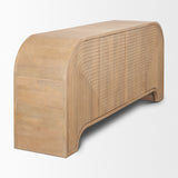 Sorina Reverse Fluted Light Brown Wood Sideboard from Mercana - Luna Furniture