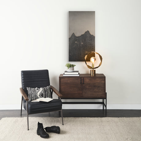 Raum Painted Monochrome w/ Acid Wash Metal Wall Art from Mercana - Luna Furniture
