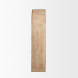 Suri Light Brown Wood W/Glass Doors Arched Curio Cabinet from Mercana - Luna Furniture