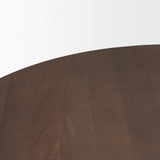 Swanson 60" Dark Brown Wood Round Pedestal Dining Table from Mercana - Luna Furniture