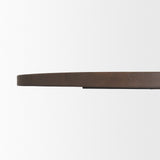 Swanson 60" Dark Brown Wood Round Pedestal Dining Table from Mercana - Luna Furniture