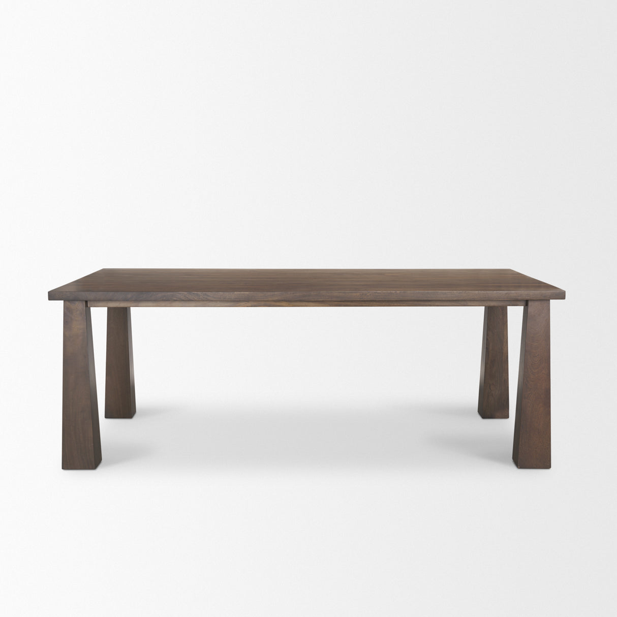Wolcott Rectangular Dark Brown Solid Wood Dining Table from Mercana - Luna Furniture