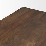 Wolcott Rectangular Dark Brown Solid Wood Dining Table from Mercana - Luna Furniture
