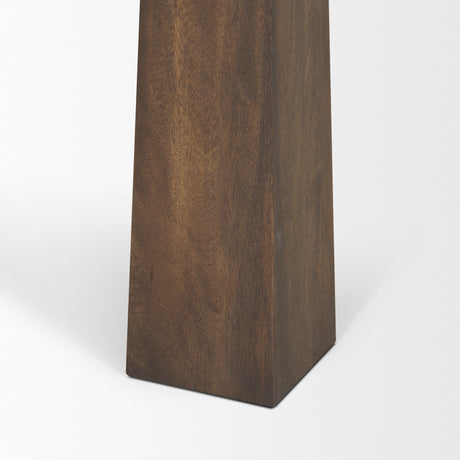 Wolcott Rectangular Dark Brown Solid Wood Dining Table from Mercana - Luna Furniture