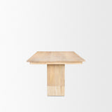 Shivon 84" Rectangular Light Brown Mango Wood W/ Travertine Dining Table from Mercana - Luna Furniture