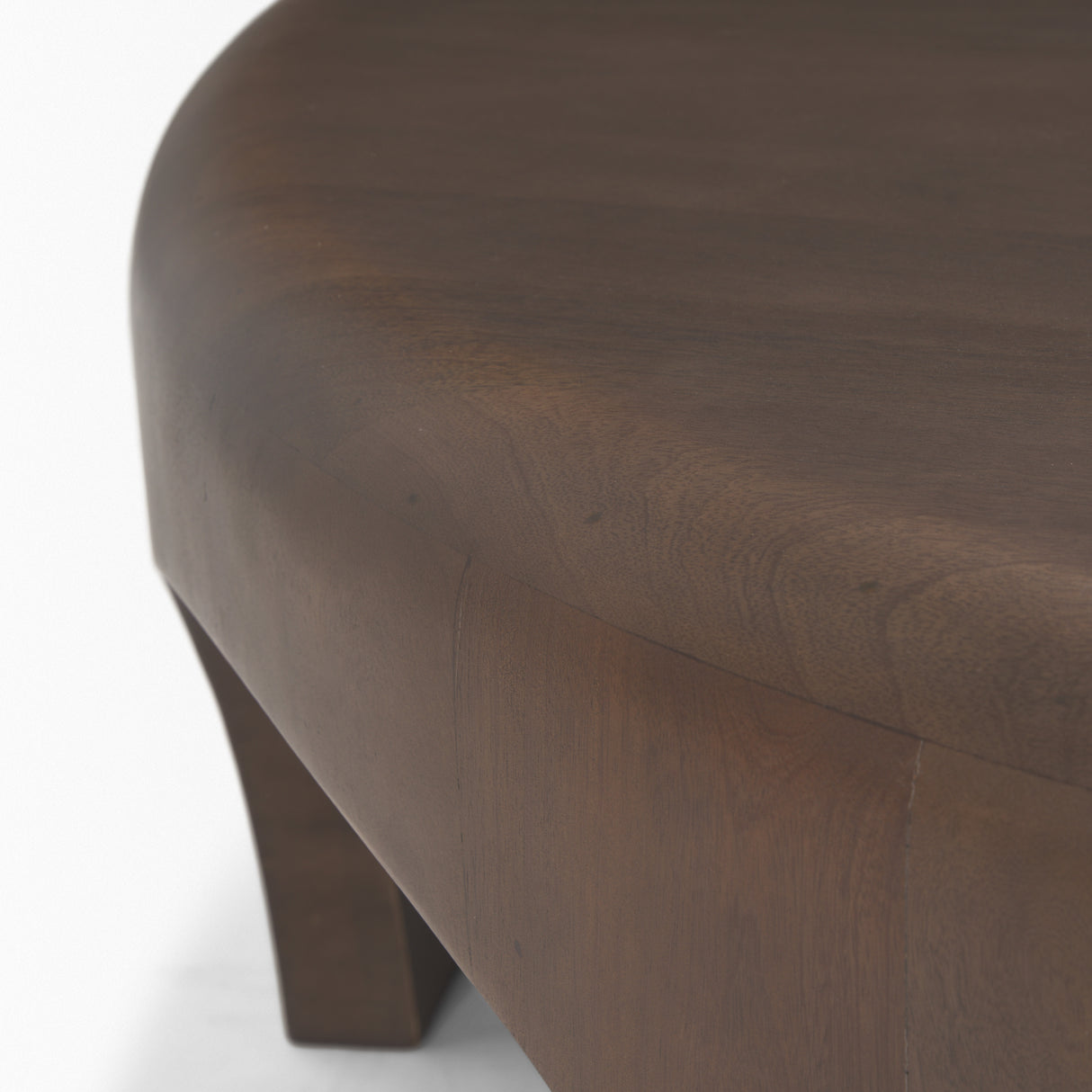 Shima Round Dark Brown Wood W/Arched Legs Coffee Table from Mercana - Luna Furniture