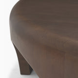 Shima Round Dark Brown Wood W/Arched Legs Coffee Table from Mercana - Luna Furniture