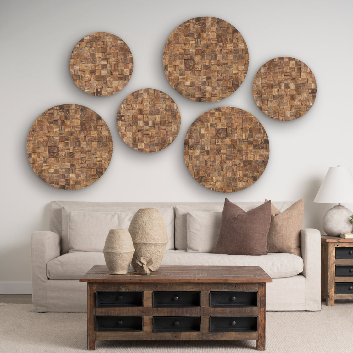 Into the Abyss II Light Brown Wood 24" Wall Decor from Mercana - Luna Furniture