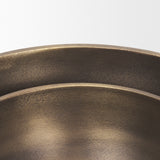 Tomiko Decorative Brass Finished Cast Aluminum Round Bowls from Mercana - Luna Furniture