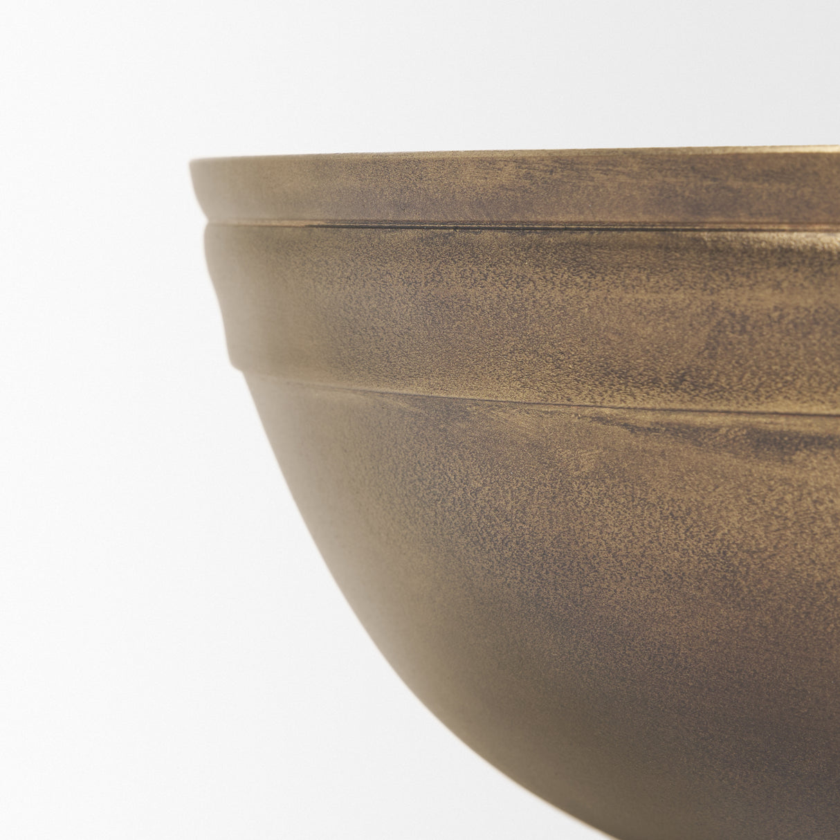 Tomiko Decorative Brass Finished Cast Aluminum Round Bowls from Mercana - Luna Furniture
