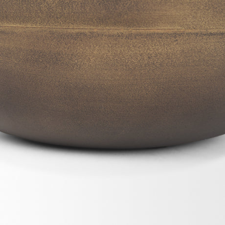 Tomiko Decorative Brass Finished Cast Aluminum Round Bowls from Mercana - Luna Furniture