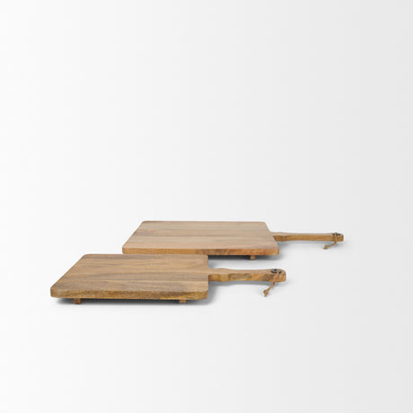 Khana Natural Solid Wood Square Serving Boards from Mercana - Luna Furniture