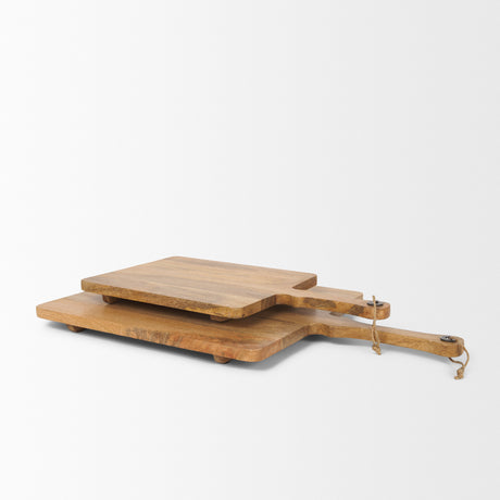 Khana Natural Solid Wood Square Serving Boards from Mercana - Luna Furniture
