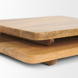 Khana Natural Solid Wood Square Serving Boards from Mercana - Luna Furniture