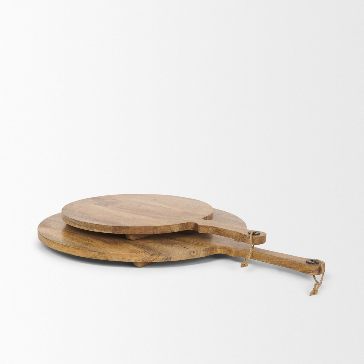 Karana Natural Solid Wood Round Serving Boards from Mercana - Luna Furniture