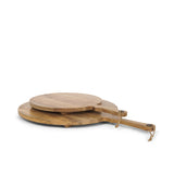 Karana Natural Solid Wood Round Serving Boards from Mercana - Luna Furniture
