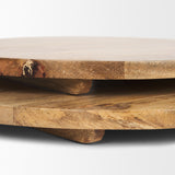 Karana Natural Solid Wood Round Serving Boards from Mercana - Luna Furniture