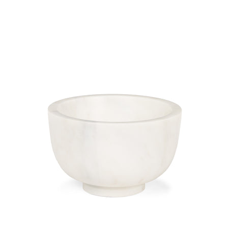 Katora Small Premium Solid White Marble Bowl from Mercana - Luna Furniture
