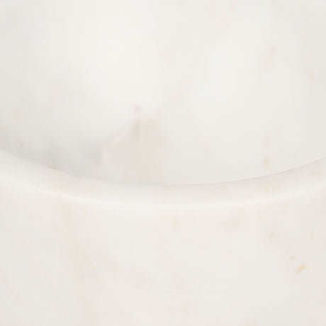 Katora Small Premium Solid White Marble Bowl from Mercana - Luna Furniture