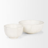 Katora Small Premium Solid White Marble Bowl from Mercana - Luna Furniture