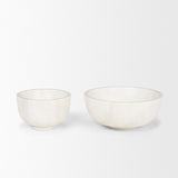 Katora Small Premium Solid White Marble Bowl from Mercana - Luna Furniture