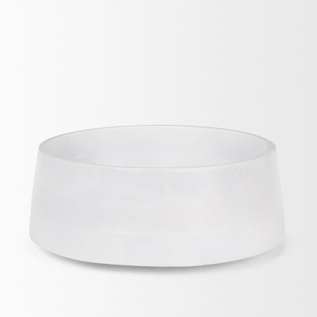 Kadara White Washed Solid Wood Decorative Bowl from Mercana - Luna Furniture
