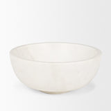 Katora Large Premium Solid White Marble Bowl from Mercana - Luna Furniture