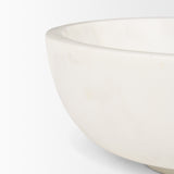 Katora Large Premium Solid White Marble Bowl from Mercana - Luna Furniture