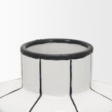 Dinah Large White w/ Black Stripes Ceramic Vase from Mercana - Luna Furniture
