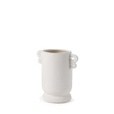 Dylan Small Textured Off White w/ Handles Ceramic Vase from Mercana - Luna Furniture
