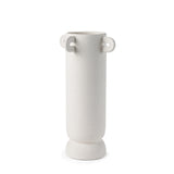 Dylan Tall Textured Off White w/ Handles Ceramic Vase from Mercana - Luna Furniture