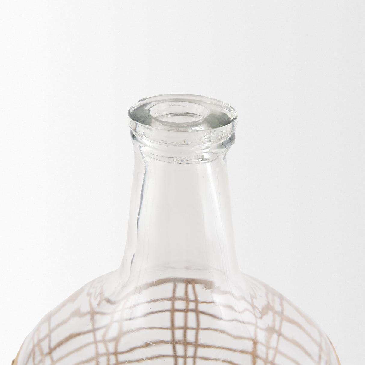 Troian Medium Rattan Wrapped Glass Bottle from Mercana - Luna Furniture